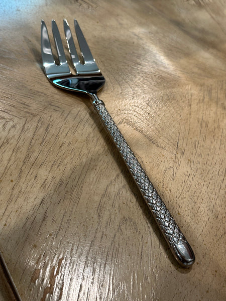 Diamond Design Serving Spoons And Forks