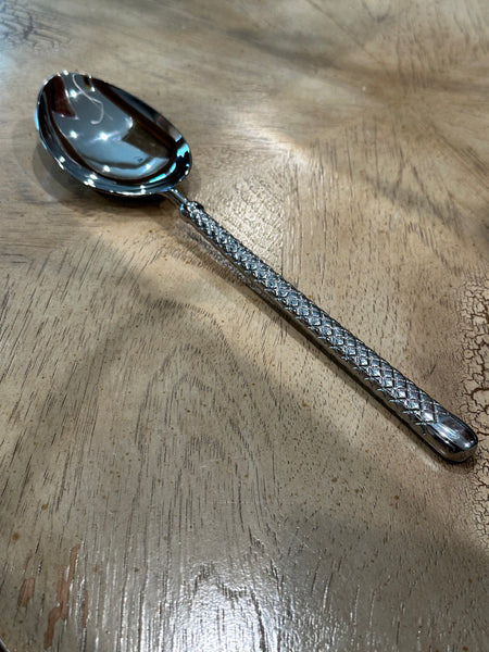 Diamond Design Serving Spoons And Forks