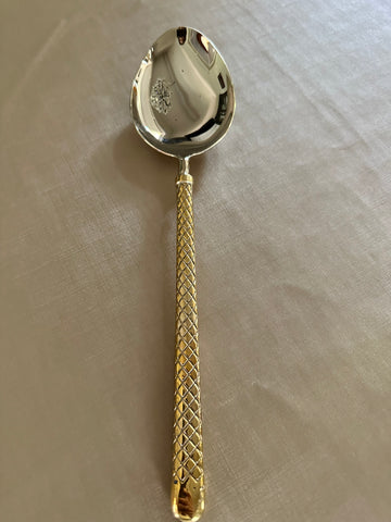 Diamond Design Serving Spoons And Forks